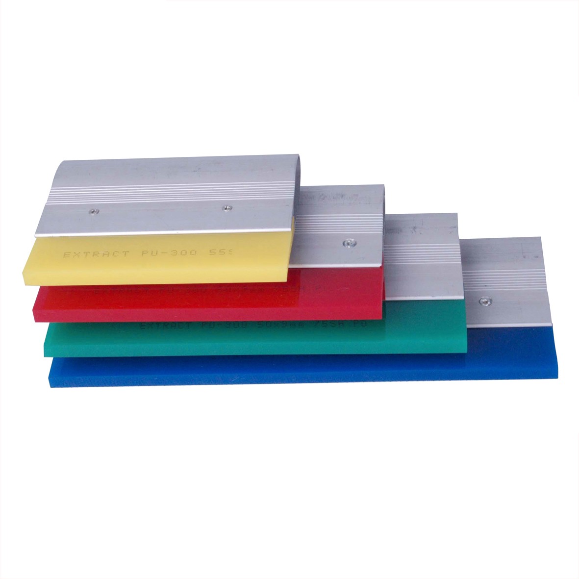 Screen printing aluminum handle rubber squeegee