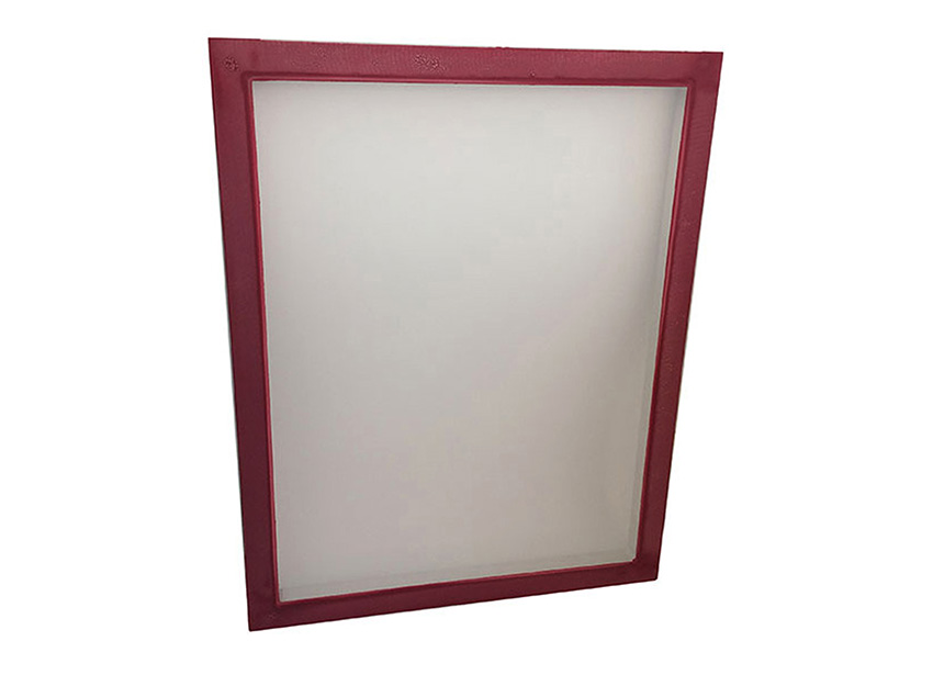 Red glue aluminum screen printing frame.jpg