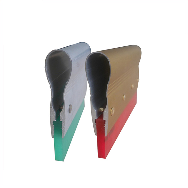 Single Durometer Aluminum Handle Rubber Squeegee